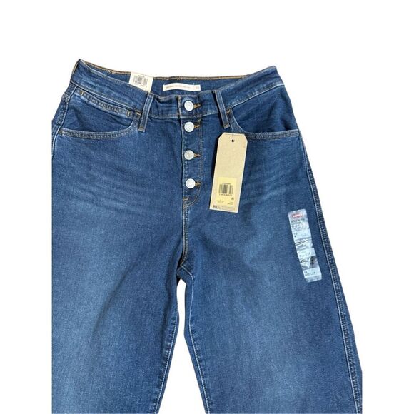 NEW Levi’s Mile High Cropped Wide Leg Jeans Sz 30 Womens - Picture 8 of 11